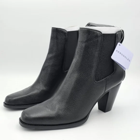 NWT AEROSOLES Lido Mid-Calf Pull-On Heeled Booties, Women's 11M - Picture 3 of 16